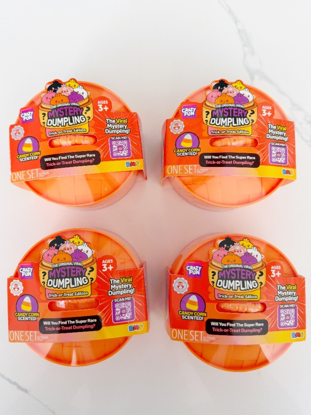 🎃 RMS Mystery Dumpling Halloween Trick-or-Treat Set of 4 NEW  🎃